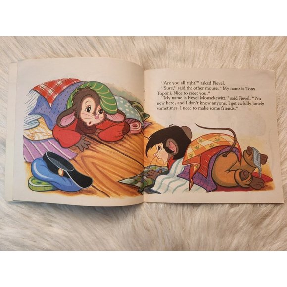 Mcdonalds 1986 An American Tail Tony & Fievel Book - Picture 3 of 3